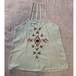 Tank Top with Sequin Design - Size L